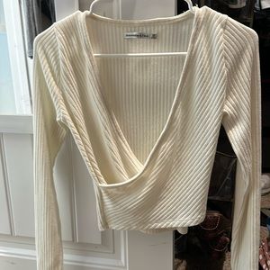 Abercrombie and fitch cream top